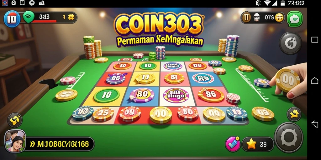 Gameplay seru dan interaktif di COIN303 saat bermain Bingo.