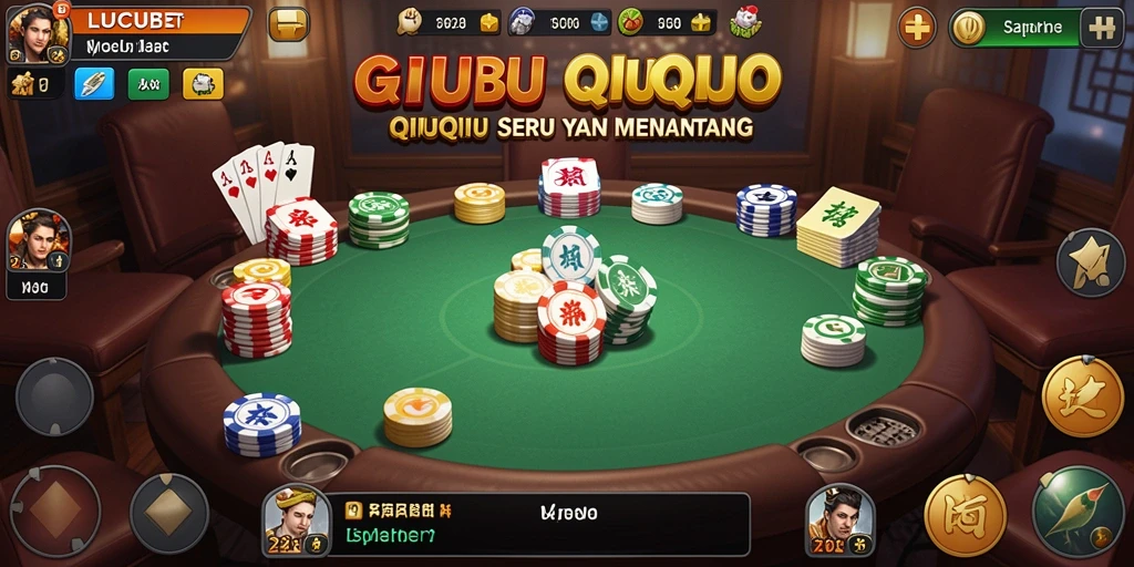Gameplay seru dari LUCUBET yang menampilkan aksi QiuQiu.
