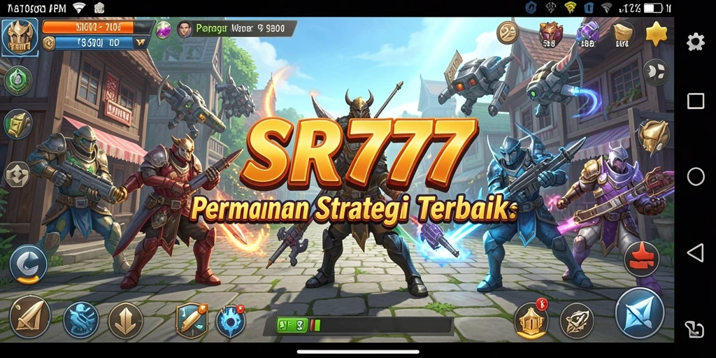 Tampilan interaksi gameplay menyajikan strategi dan pertempuran yang mendebarkan.